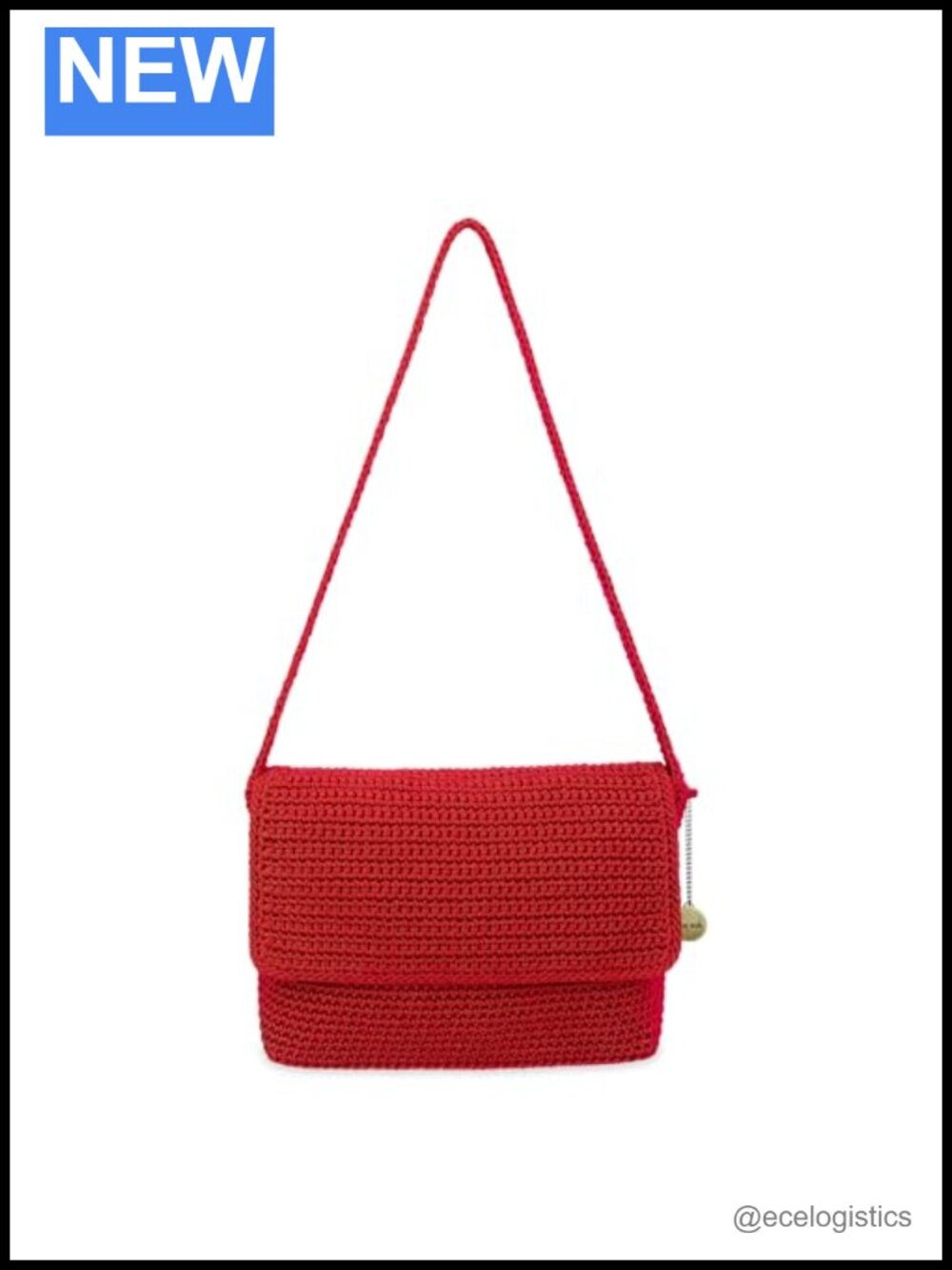 Hand-Crocheted Shoulder Bag Recycled Materials Purse